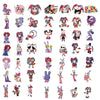 A collection of digital circus themed stickers featuring various characters and elements.