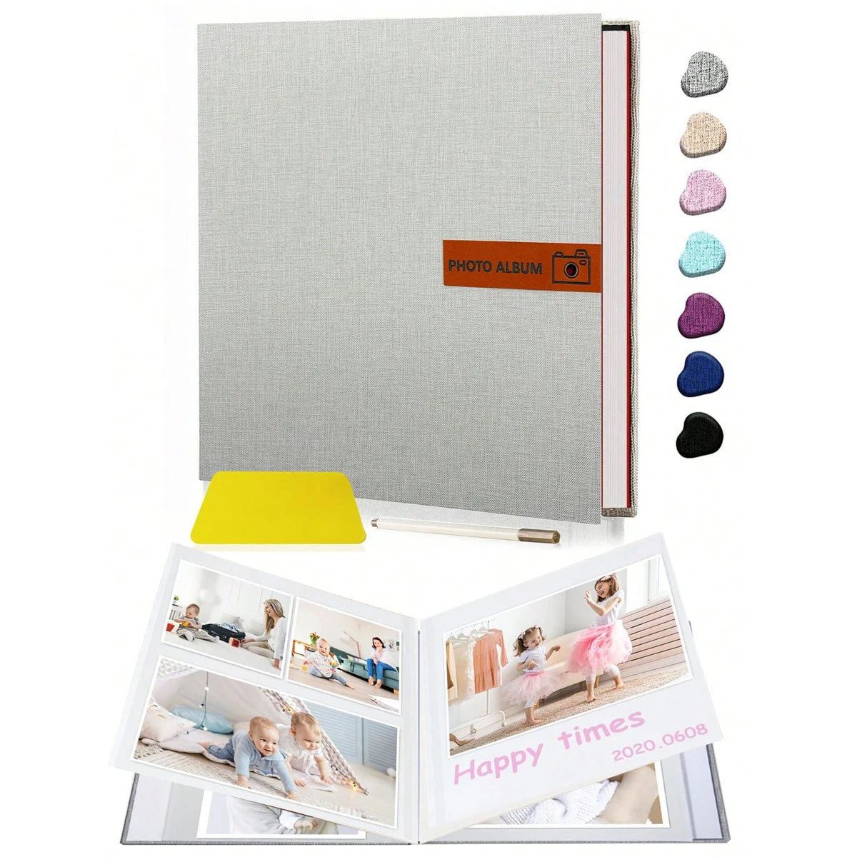 Linen Self-Adhesive Photo Album for Memories and Gifting