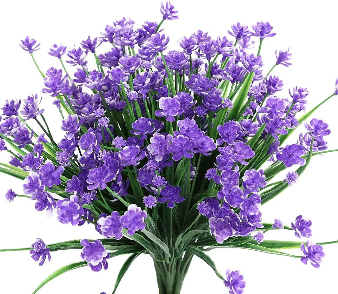 A bundle of purple lavender flowers used for home and event decoration.