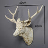 Rustic Faux Deer Head Wall Décor with Antlers