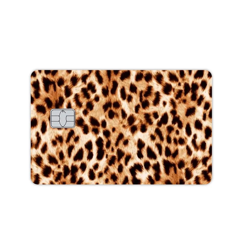Leopard Print Card Skin for Credit and Debit Cards