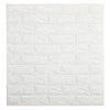 White self-adhesive 3D brick wall panels made of waterproof foam for interior decoration
