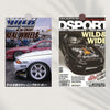 A collage of racing car magazine covers featuring performance and tuning content.