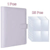 A set of A5 PU leather photocard binders, including one individual binder and twenty-five individual photo card sleeves.