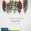 Silk Rose Hanging Vine - Faux Flower Garland for Home Décor