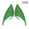 A pair of realistic green latex elf ears for cosplay and costume parties, measuring 12cm.