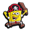 A set of SpongeBob SquarePants themed shoe charms featuring a character design.