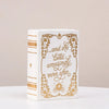Hand-Painted Ceramic Book Vase with Blooming Flowers