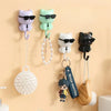 Cartoon Cat Adhesive Hooks – No-Damage Wall Hooks with Sunglasses Design