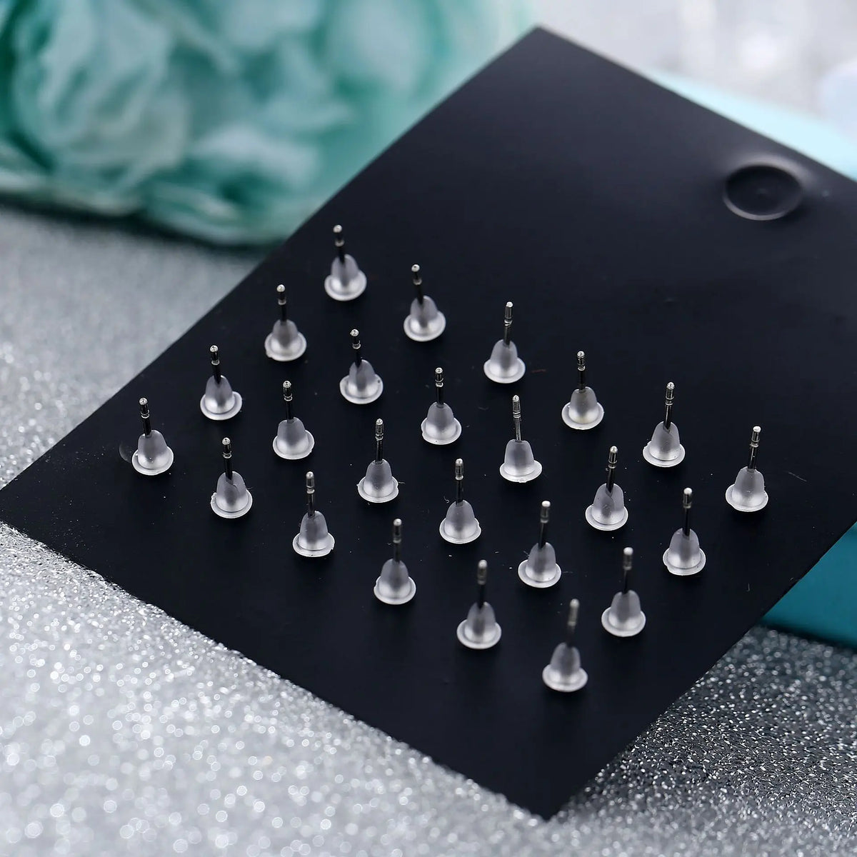 12-Pair Zircon Stud Earring Collection