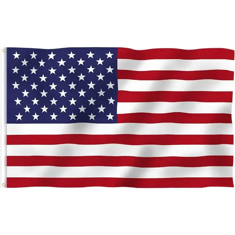 A large 3x5 foot American party bunting flag featuring the stars and stripes design.