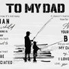 A black and white text quote to a dad reads I know it's not easy for a man to raise a child and there is no way I can pay you