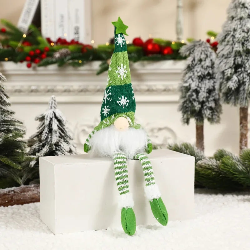 LED Gnome Christmas Ornaments – Soft Plush Hanging Decor