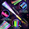 LED fiber optic glow wands featuring insulating paper protection and four color handles