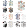 Hexagon Peel-and-Stick Wall & Floor Tiles
