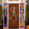 Day of the Dead Sugar Skull Door Banners – Set of 2