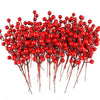 Artificial Red Berry Branches for Christmas Decor