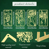 Set of four gold-colored metal line art wall decor pieces featuring female figures and botanical designs.