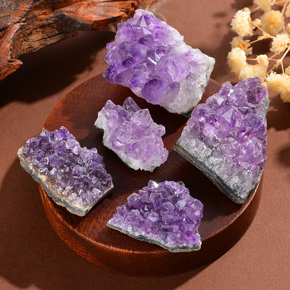 Natural Amethyst Geode Cluster for Healing and Meditation
