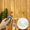 USB LED Curtain Lights with Remote – 8 Lighting Modes for Weddings & Home Decor
