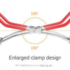 Stainless steel canning jar lifter clamp design shown with 180 degree opening angle.