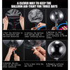 Instructions showing how to air-tightly seal and inflate a clear balloon for three days.