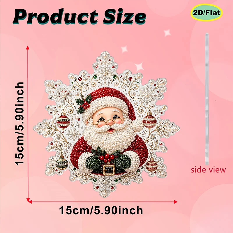 Pearl Diamond Painting Christmas Ornament Craft Kit