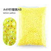 Bag of A49 lemon-yellow resin rhinestones for crafting
