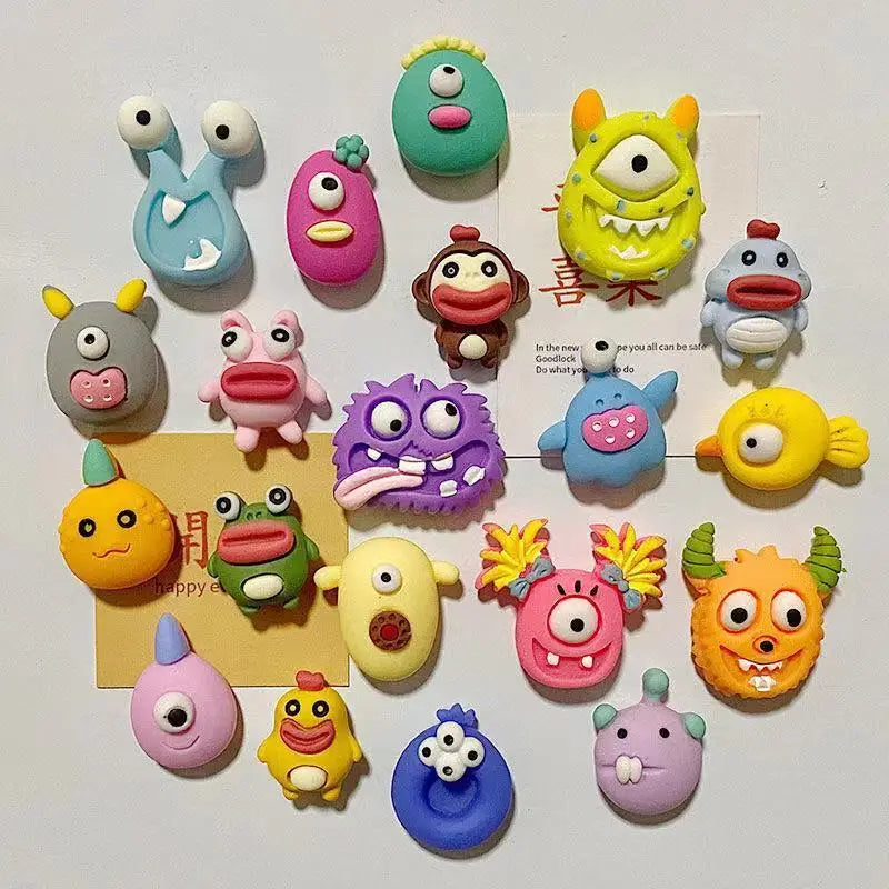 Monster Magnet Set – Quirky Mini Fridge Magnets