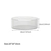 Clear acrylic cake stand display box measuring 20cm by 20cm with a height of 10cm