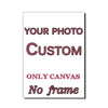 A design template for a custom photo canvas print with no frame.