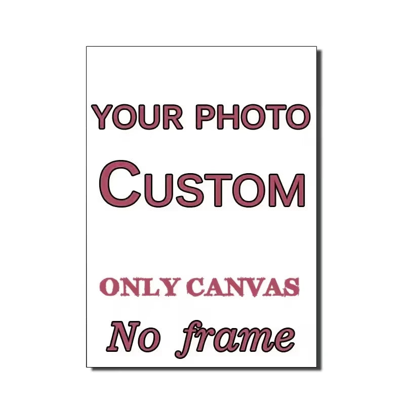 A design template for a custom photo canvas print with no frame.