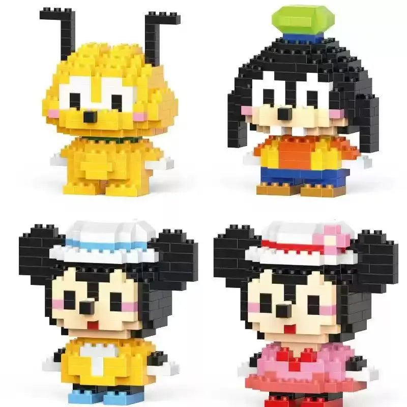 A set of Animal Micro Building Blocks featuring collectible models of characters like Sonic and other animals.