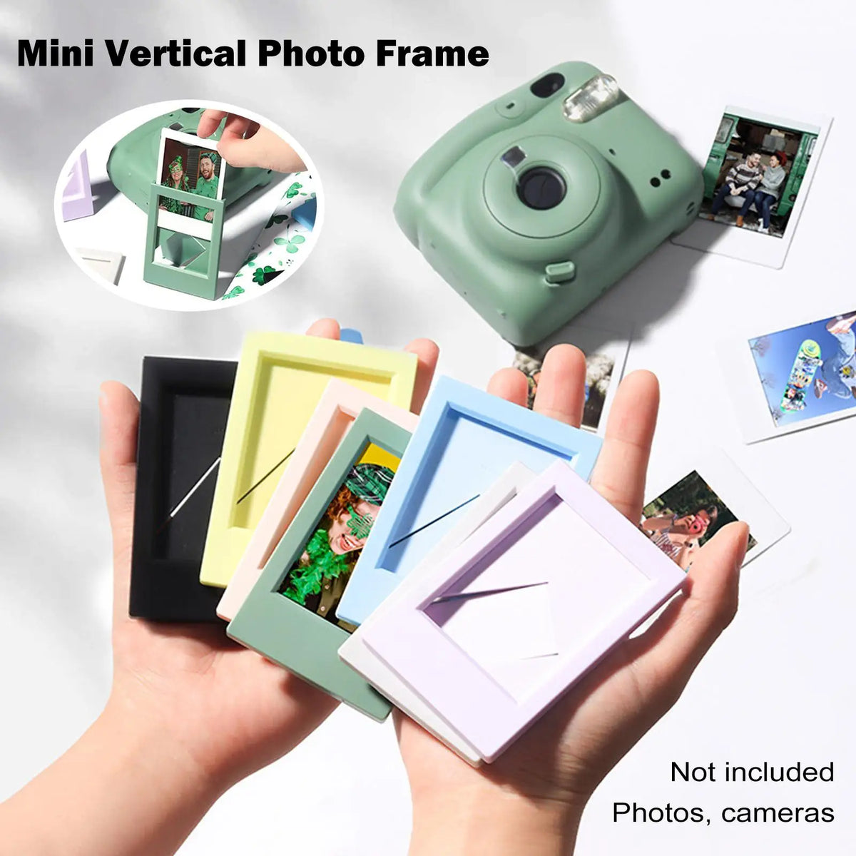 Colorful Desktop Photo Frame for 3-Inch Instax Mini Photos