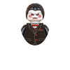 Horror movie icon building blocks set featuring a character with white skin, black hair, and red eyes.