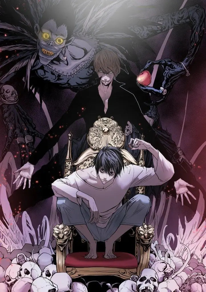 Death Note Anime Canvas Wall Art - Yagami Light Poster