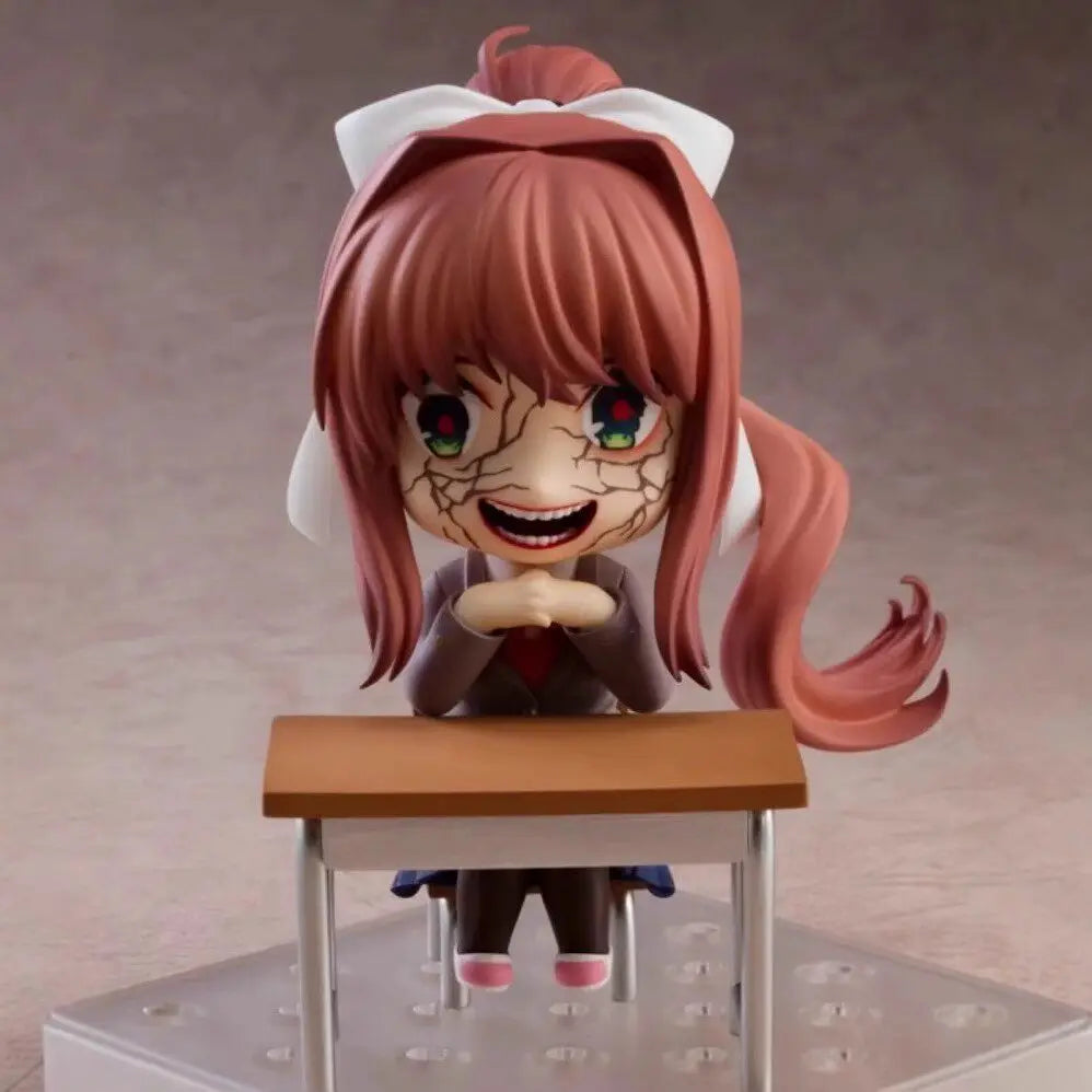 Chibi-Style Posable Character Figurine for Desk Display