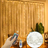 USB LED Curtain Lights with Remote – 8 Lighting Modes for Weddings & Home Decor