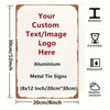 A rectangular aluminum metal sign with a distressed edge, ready for custom text or image engraving.
