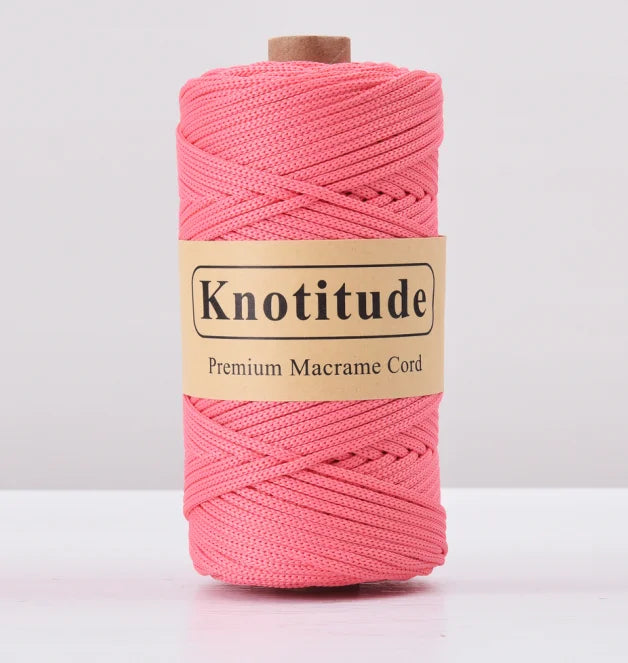 4mm Polyester Macrame Cord - 300g Spool for Knitting & DIY Crafts