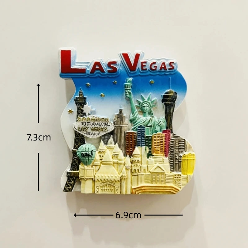 3D Resin Fridge Magnets – Iconic American Landmarks