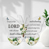 Die-cut acrylic butterfly sign featuring the scripture Proverbs 3:5-6 and a prayer for trust in the Lord