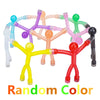 A set of colorful fridge magnets showing various hand shapes and colors.