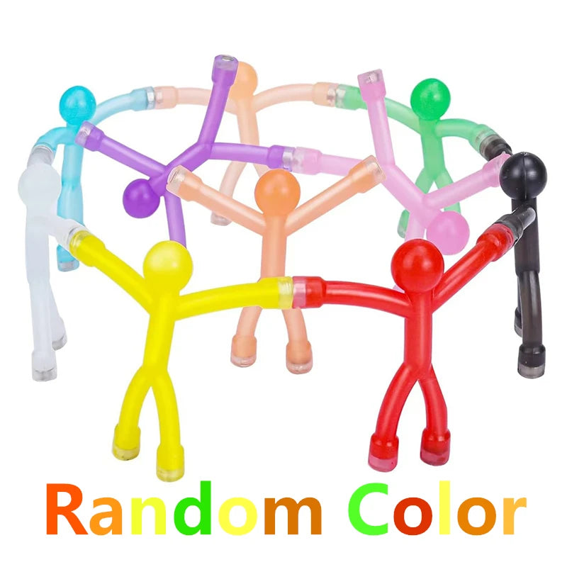 A set of colorful fridge magnets showing various hand shapes and colors.