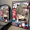 A framed poster of the Soul Eater anime featuring a character in a dynamic pose.