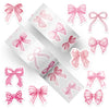 A set of pink and white cartoon bow decorative envelopes with reward stickers.