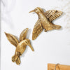 Golden Hummingbird Wall Art Décor