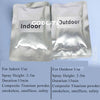 Two silver foil pouches of indoor and outdoor spray height 2-3m or 2-5m titanium powder for use.