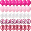 Rose Pink Metallic Latex Balloons for Parties & Celebrations