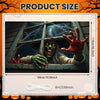Large Halloween Witch Door Banner with Classic Spooky Design
